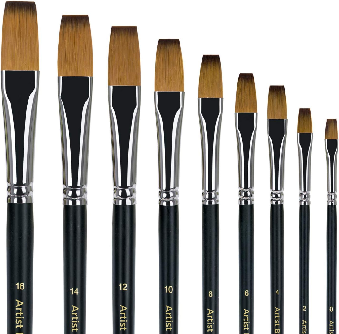 Funbo Pinceaux pour Huile Ronds Set = 1-12 FO-BR-582-RND